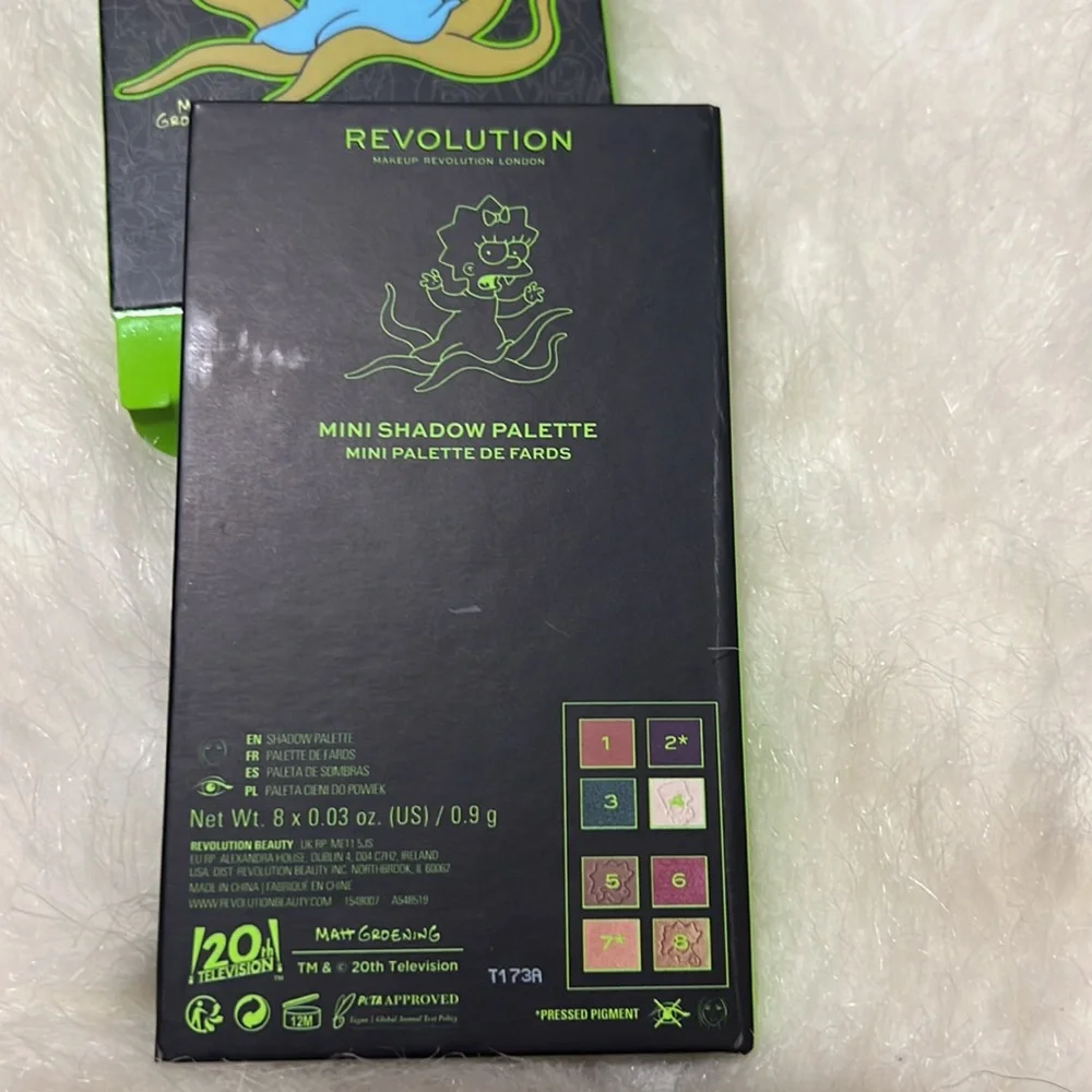 Revolution The Simpsons Mini Eyeshadow Palette Alien Maggie